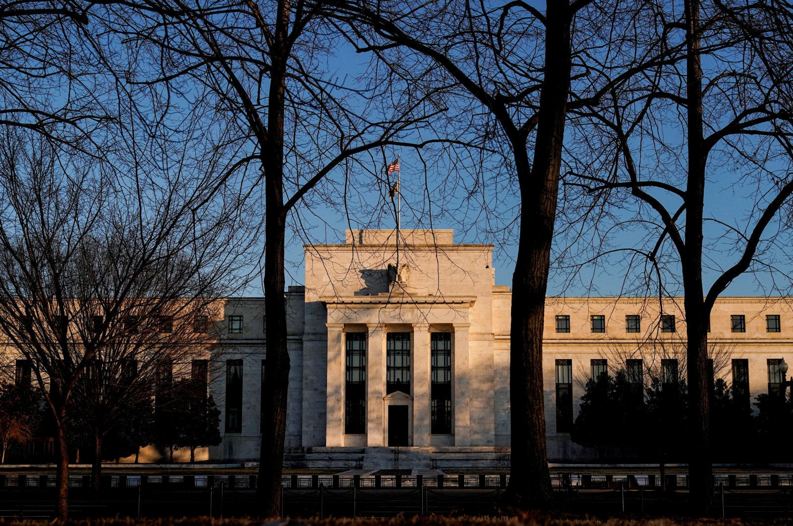 The Federal Reserve building is seen in Washington, U.S., Jan. 26, 2022. (Reuters Photo)