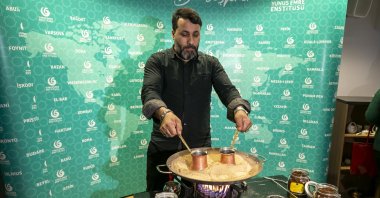 The Yunus Emre Institute celebrated "World Turkish Coffee Day" with an event, in Tunis, Tunisia. Dec. 5, 2023. (AA Photo)