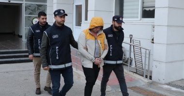 An Interpol wanted a Russian national suspect nabbed in Mersin, Türkiye, Jan. 3, 2023. (AA Photo)