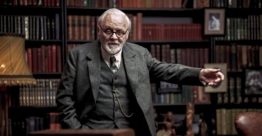 Image provided by Sony Pictures Classics shows Anthony Hopkins as Sigmund Freud in a scene from the movie "Freud's Last Session." (AP Photo)