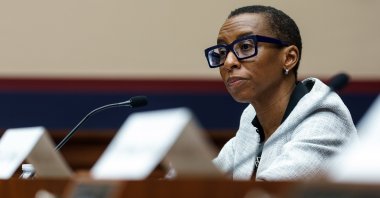 Then Harvard University President Claudine Gay testifies before a House committee, Washington, D.C., U.S., Dec. 5, 2023. (EPA Photo)