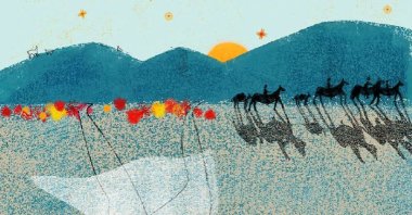 One of the artworks shown in the "Ibero-American Myths and Legends," exhibition, Ankara, Türkiye. (Photo courtesy of Catalina V. Hulsbus)