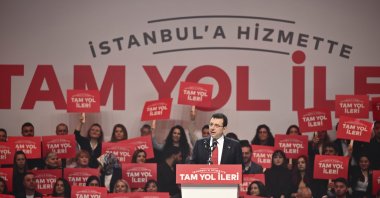 Istanbul Mayor Ekrem Imamoğlu speaks at the event, in Istanbul, Türkiye, Jan. 5, 2024. (AA Photo)
