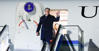U.S. Secretary of State Antony Blinken arrives in Istanbul, Jan. 5, 2024. (AFP Photo)