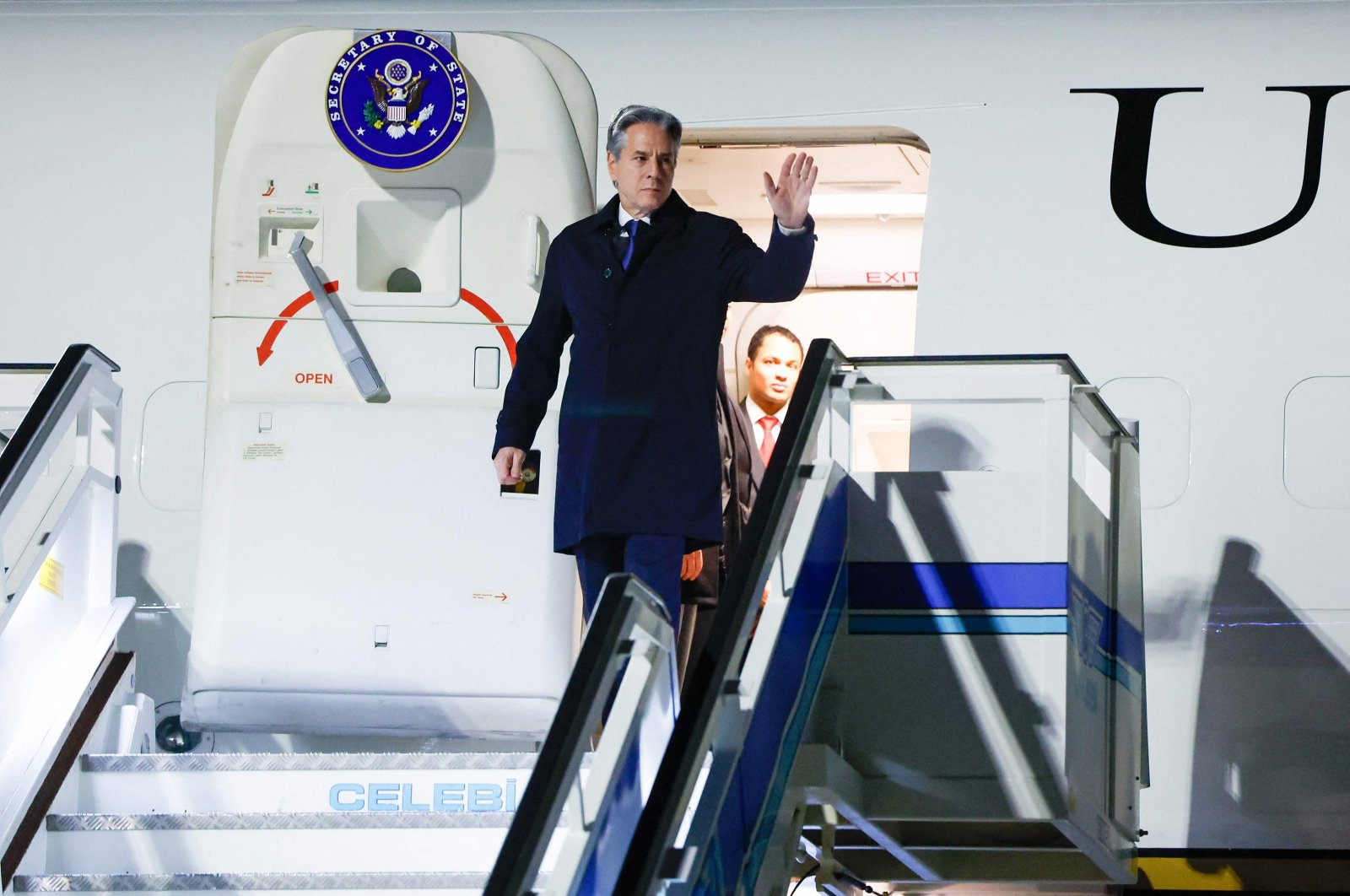 U.S. Secretary of State Antony Blinken arrives in Istanbul, Jan. 5, 2024. (AFP Photo)