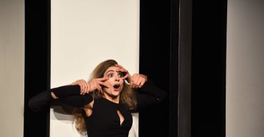 Actress Sophia Hill as Nora in Theodoros Terzopoulos' "NORA" play. (Photo courtesy of DasDas)