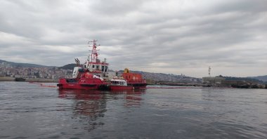 The Turkish-flagged dry cargo ship Kafkametler sailing on the Black Sea, Zonguldak, Türkiye, Jan. 5, 2024. (IHA Photo)