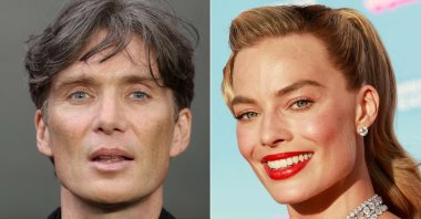 This combination of pictures shows Irish actor Cillian Murphy at the U.K. premiere of &quot;Oppenheimer&quot; in central London on July 13, 2023, and Australian actress Margot Robbie at the world premiere of &quot;Barbie&quot; at the Shrine Auditorium in Los Angeles on July 9, 2023