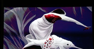 The &quot;Rumi Dreams&quot; project by world-renowned artist Refik Anadol, Gaziantep, Türkiye, Jan. 4, 2024. (IHA Photo)