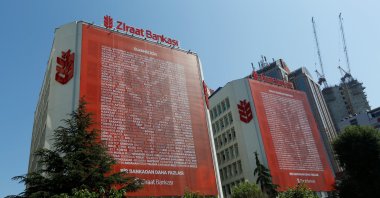 The Istanbul headquarters of the state-run Ziraat Bank in the Maslak neighborhood, Istanbul, Türkiye, June 22, 2016. (Reuters Photo)