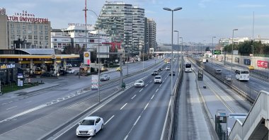 An aerial view from metro station of Bakırköy, Istanbul, Türkiye, Jan. 9, 2023. (DHA Photo)