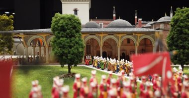 An ascension ceremony in miniature model, Istanbul, Türkiye, June 6, 2022. (Photo courtesy of Miniatürk)