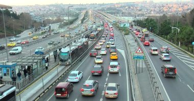 A view of traffic in Istanbul, Türkiye, Jan. 2, 2024. (DHA Photo)