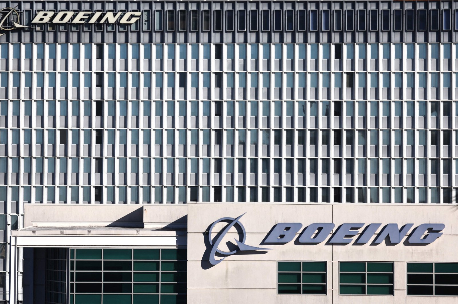 The Boeing logo is displayed on the Boeing building in El Segundo, California, U.S., Jan. 8, 2024. (AFP Photo)