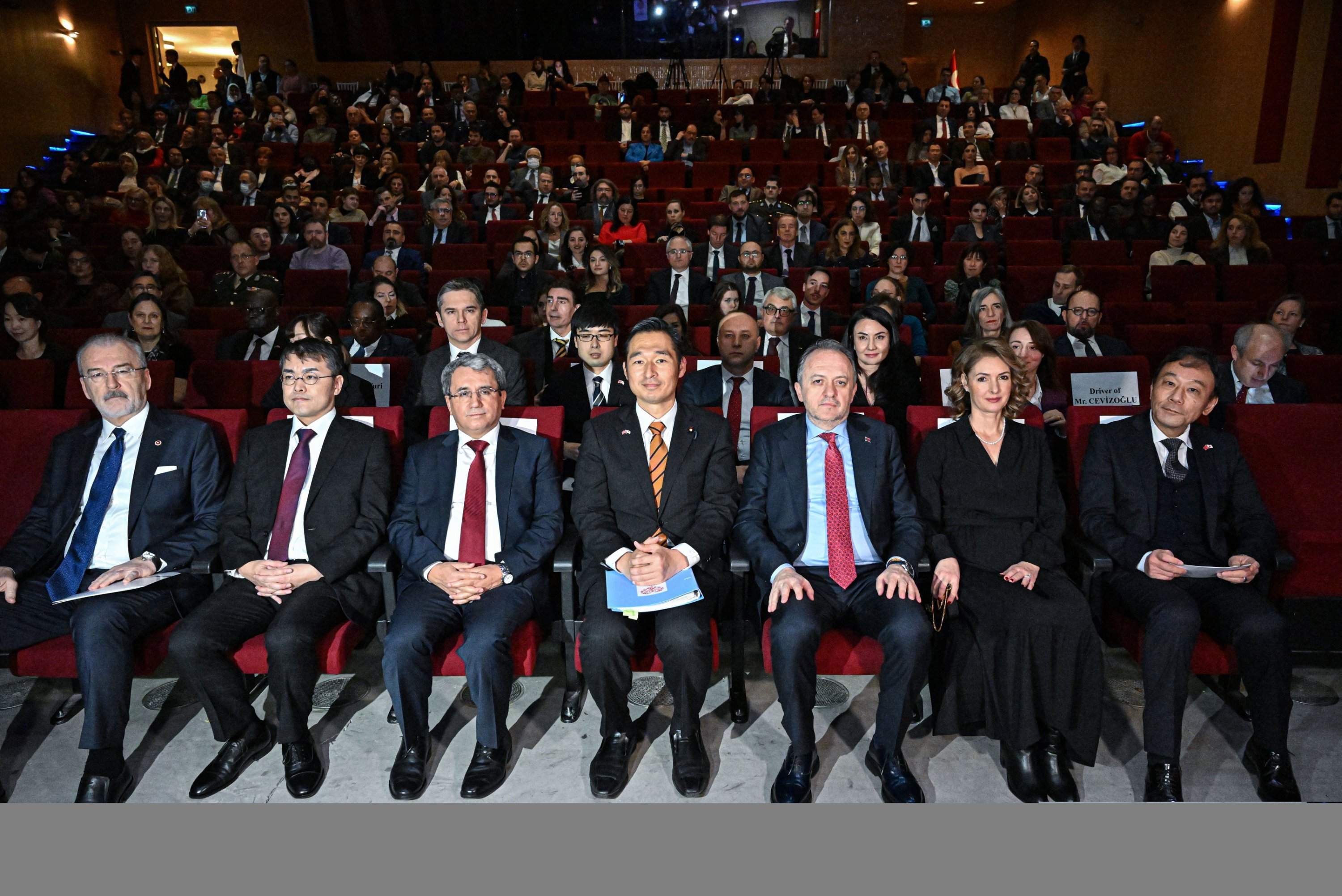 The opening ceremony for the 100th anniversary of the establishment of diplomatic relations between Türkiye and Japan was held in Ankara by the Japanese Embassy as Takahiko Katsumata, the Japanese ambassador to Ankara, delivered the opening speech, Ankara, Türkiye, Jan. 10, 2024. (AA Photo)