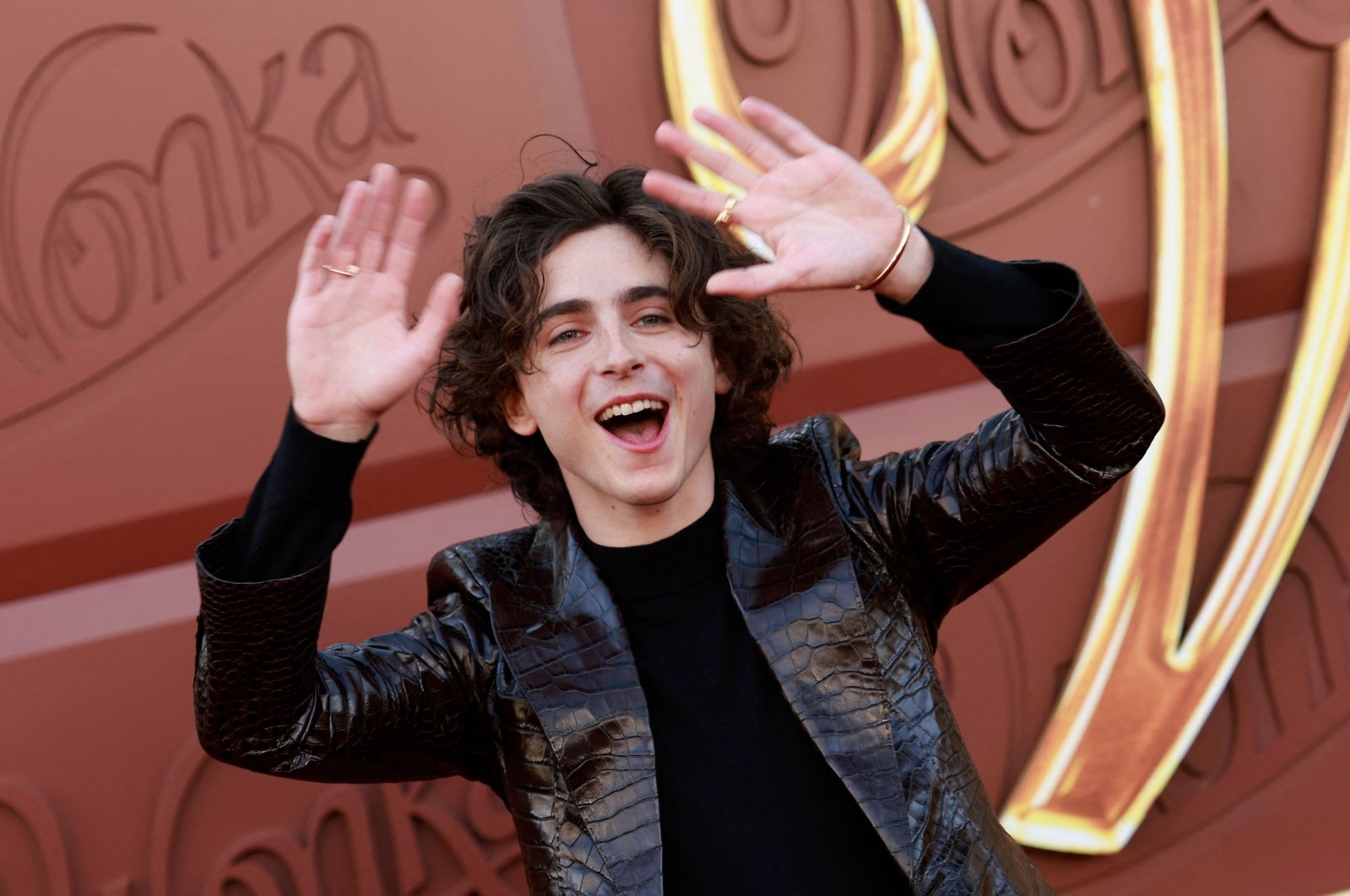 U.S.-French actor Timothee Chalamet arrives for the U.S. premiere of &quot;Wonka&quot; at the Regency Village theater in Westwood, California, U.S., Dec. 10, 2023. (AFP Photo)