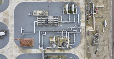 A view of the Silivri natural gas storage facility, Istanbul, Türkiye, Dec. 30, 2023. (AA Photo)