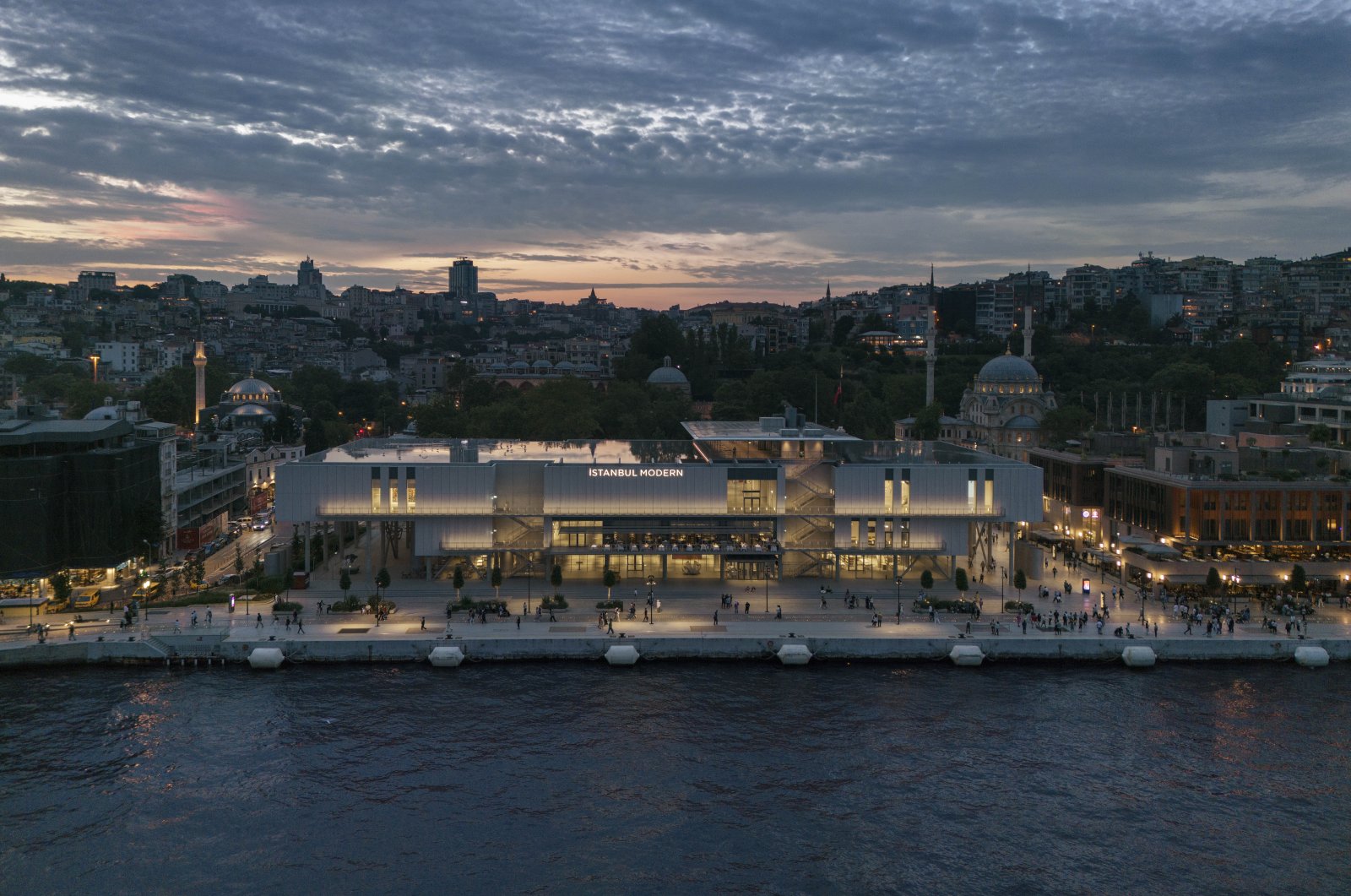 An aerial view of the new building of Istanbul Modern Art Museum, Istanbul, Türkiye, June 18, 2023. (Photo courtesy of Istanbul Modern)