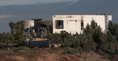 A picture shows a view of a damaged building following a missile strike launched by Iran&#039;s Revolutionary Guard Corps (IRGC), Irbil, Jan. 16, 2024. (AFP Photo)