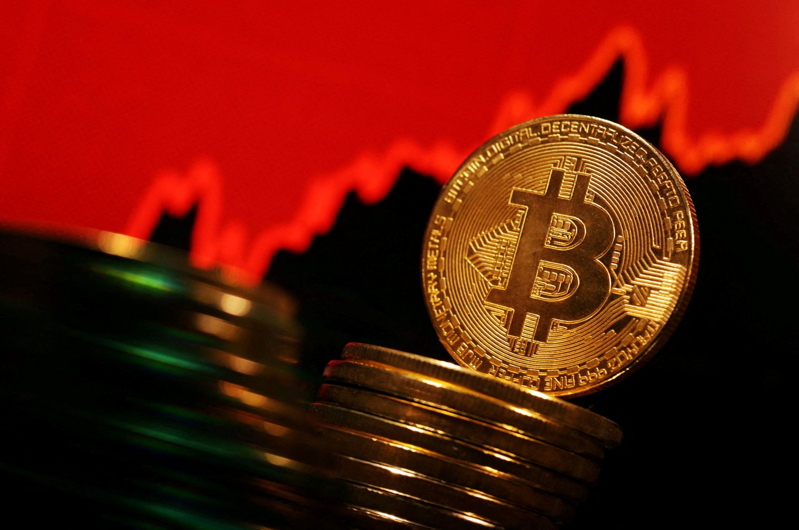 A representation of Bitcoin cryptocurrency is seen in this illustration taken on Jan. 11, 2024. (Reuters Photo)