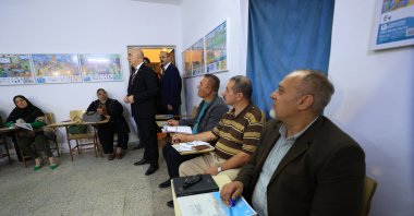 Türkiye's Ambassador to Iraq Ali Rıza Güney attends the first class for the Turkish language course opened by the Yunus Emre Institute (YEE) in Baghdad, Iraq, Jan. 16, 2024. (AA Photo)