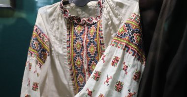  Clothing worn by UPA members is seen on exhibition dedicated to the history of the Ukrainian Insurgent Army (UPA), Lviv, Ukraine, Oct.13, 2022.