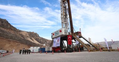 A view of the oil field in the Gabar region in Şırnak province, southeastern Türkiye, Dec. 31, 2023. (AA Photo)
