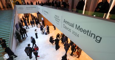 People attend the 54th annual meeting of the World Economic Forum, Davos, Switzerland, Jan. 17, 2024. (Reuters Photo)