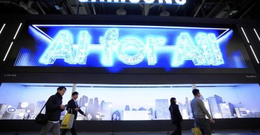 Samsung showcases hyper-connected experiences with AI and SmartThings at CES, Las Vegas, Nevada, U.S., Jan. 9, 2024. (AP Photo)