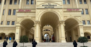 The exterior of the Büyükçekmece Municipality building, Istanbul, Türkiye, Jan. 18, 2024. (AA Photo)