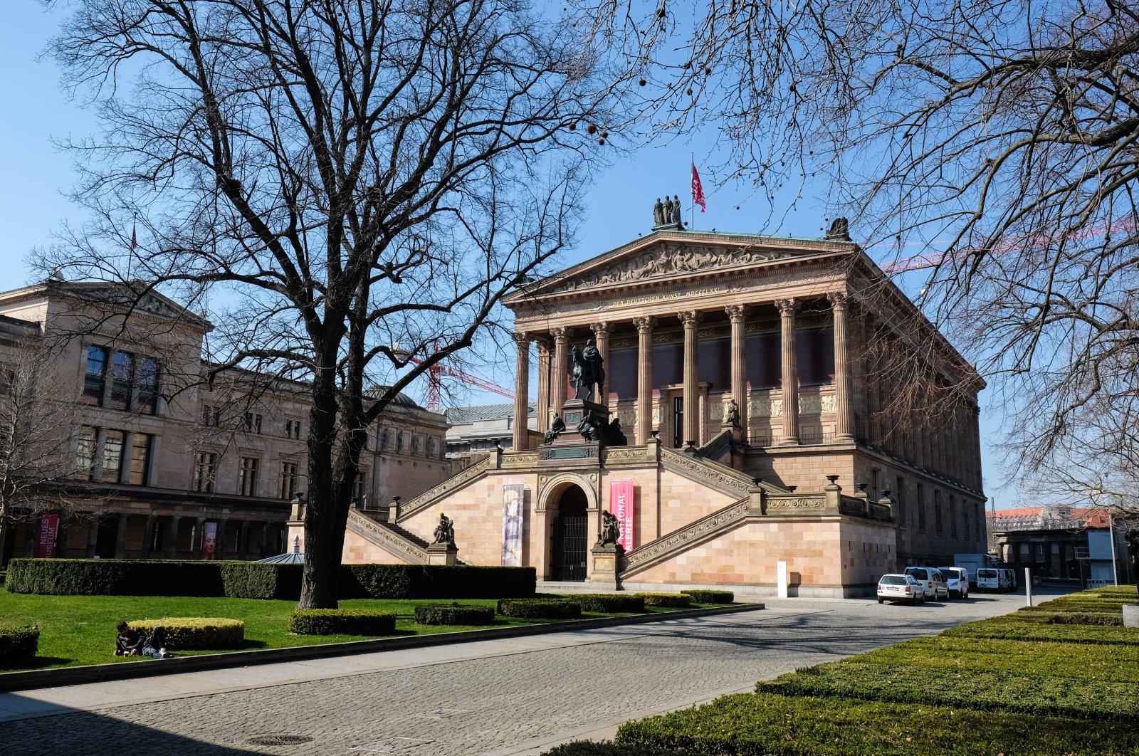 Berlin&#039;s Alte Nationalgalerie, Berlin, Germany, March 26, 2020. (dpa Photo)