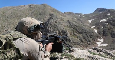 A Turkish soldier participates in a counterterrorism operation in rural Erzincan, eastern Türkiye, July 6, 2023. (AA Photo)
