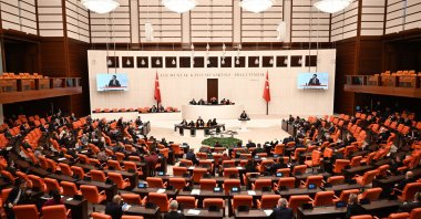 A view of the General Assembly of Parliament, Ankara, Türkiye, Jan. 16, 2024. (AA Photo)