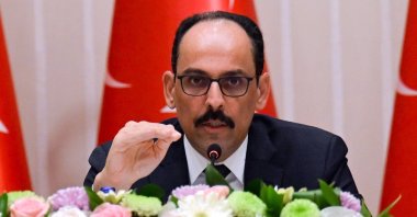 Presidential Spokesperson Ibrahim Kalın addresses a meeting at the Presidential Complex in the capital Ankara, Türkiye, May 3, 2023. (AA Photo)