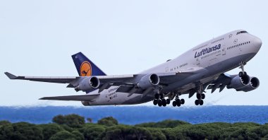 Lufthansa aircraft taking off from Barcelona airport, in Barcelona, Sept. 30, 2022. (Reuters File Photo)