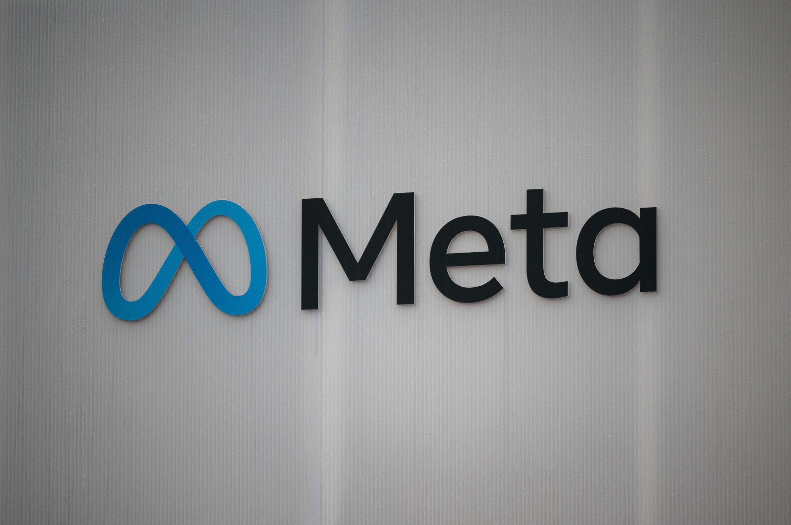 The logo of Meta, the U.S. company that owns and operates Facebook, Instagram, Threads and WhatsApp, Jan. 18, 2024. (AFP Photo)