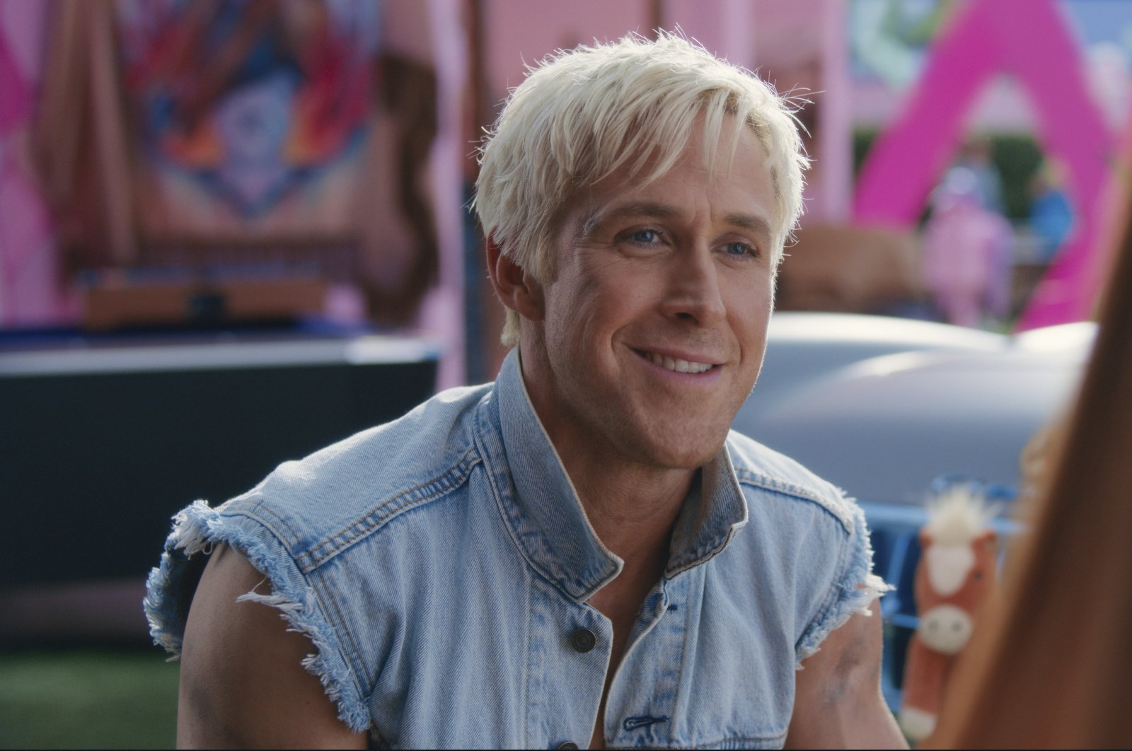 This image released by Warner Bros. Pictures shows Ryan Gosling as Ken in a scene from &quot;Barbie.&quot; (AP Photo)