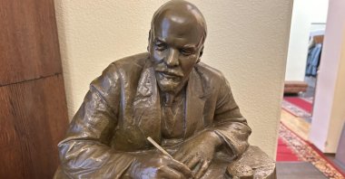 A Lenin memorial in the Gorki Leninskiye museum complex commemorates the revolutionary leader Vladimir Ilyich Ulyanov, Moscow, Russia. (dpa Photo)