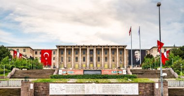 The Parliament of Türkiye, in the capital Ankara, Türkiye, May 18, 2019. (Shutterstock Photo)