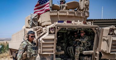 U.S. soldiers patrol the countryside of Rumaylan (Rmeilan) in northeastern Hassakeh province, Syria, June 7, 2023. (AFP Photo)