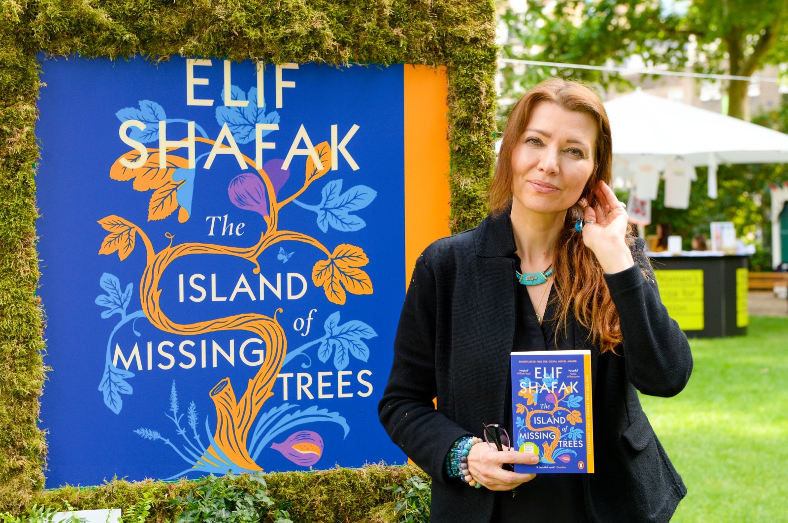 Author Elif Şafak at the Women&#039;s Prize for Fiction 2022 awards ceremony in Bedford Square Gardens, London, U.K., June 15, 2022. (Getty Images Photo)