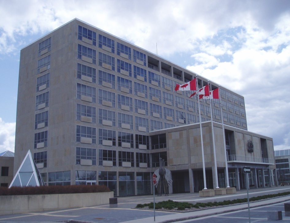John G. Diefenbaker Building, which hosts offices of Canada&#039;s foreign ministry, in Ottawa, in this undated file photo. (Wikipedia)