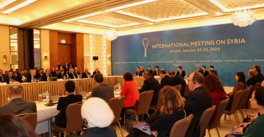 The Astana meeting for Syria is seen convening in this picture, Astana, Kazakhstan, Jan. 25, 2024 (AA Photo)