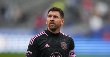 Inter Miami's Lionel Messi looks on during the first half of a preseason friendly MLS match against FC Dallas at the Cotton Bowl, Dallas, U.S., Jan. 22, 2024. (AP Photo)