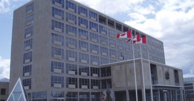 John G. Diefenbaker Building, which hosts offices of Canada&#039;s foreign ministry, in Ottawa, in this undated file photo. (Wikipedia)