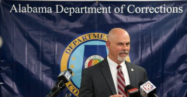 Alabama's Commissioner of the Department of Corrections John Hamm speaks to reporters, following Kenneth Smith's execution by asphyxiation using pure nitrogen at Holman Correctional Facility, in Atmore, Alabama, U.S. Jan. 25, 2024. (Reuters Photo)
