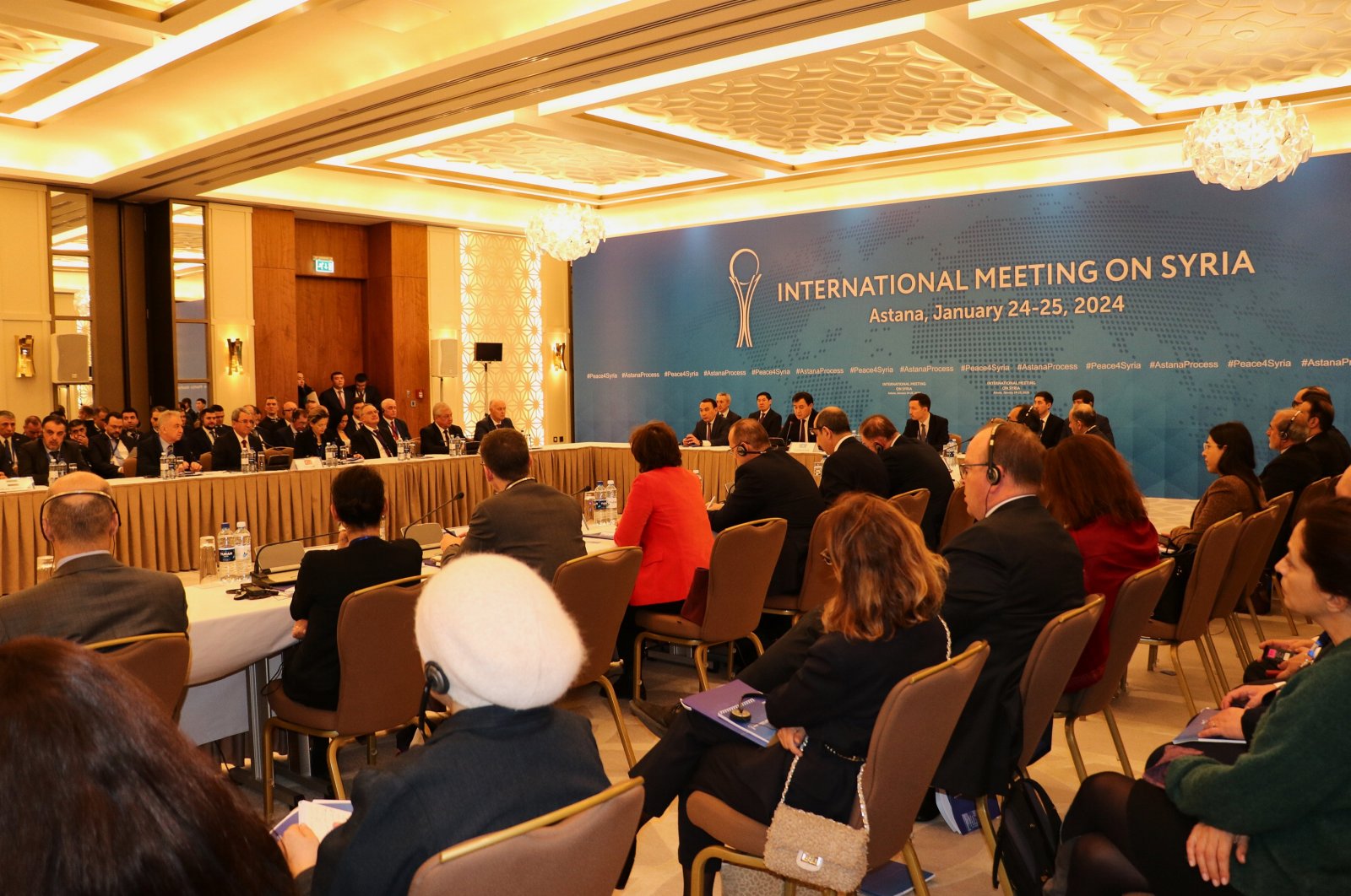 The Astana meeting for Syria is seen convening in this picture, Astana, Kazakhstan, Jan. 25, 2024 (AA Photo)