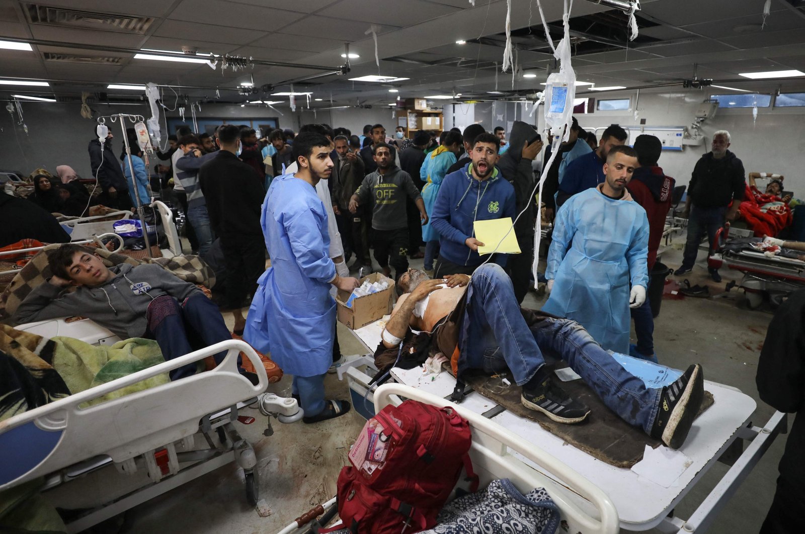 Wounded people receive treatment at Gaza Al-Shifa hospital, Gaza, Palestine, Jan. 25, 2024. (AFP Photo)