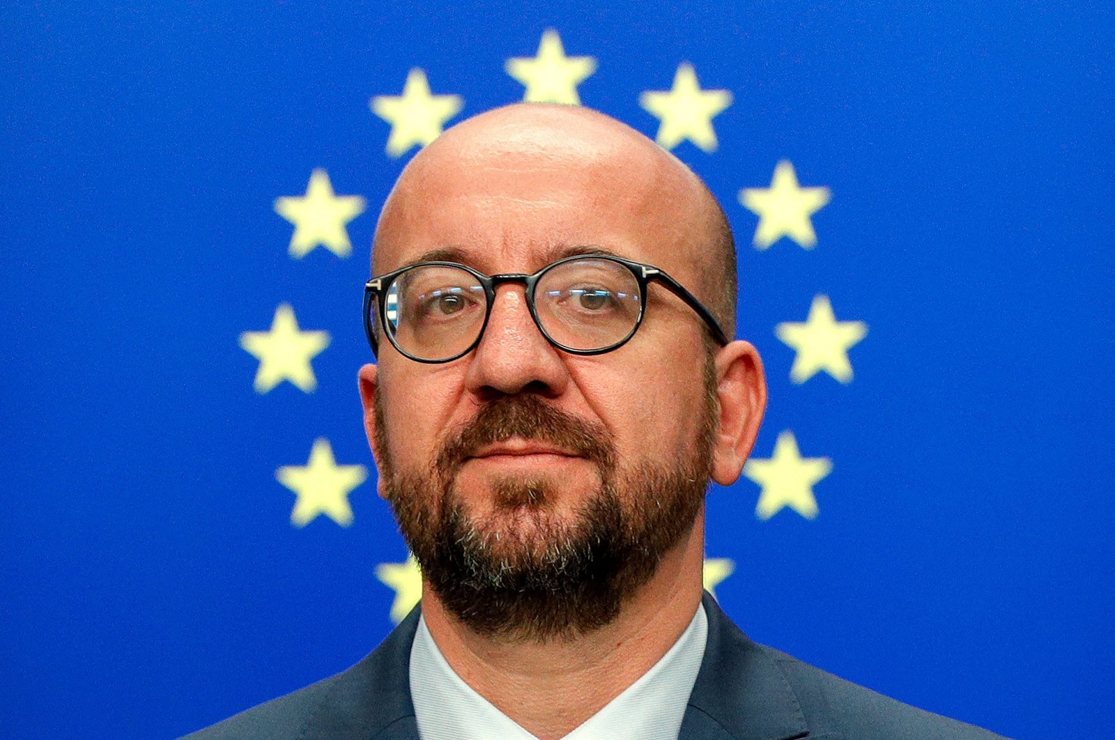 Belgium&#039;s then-Prime Minister Charles Michel looks on as he addresses the media after the EU leaders struck a deal on the bloc&#039;s top jobs during the third day of an EU summit, in Brussels on July 2, 2019. (AFP File Photo)