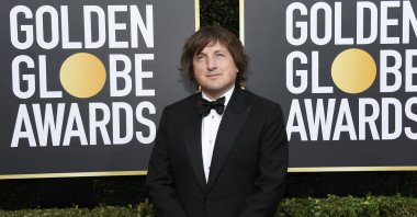 Daniel Pemberton arrives at the 77th Annual Golden Globe Awards held at the Beverly Hilton Hotel, California, U.S., Jan. 5, 2020. (Getty Images Photo)
